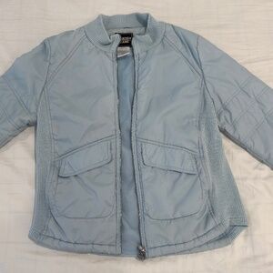 Guess Jeans light blue two-way zip up Jacket